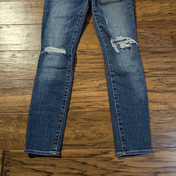 Gap True Skinny Sky High rise jeans indigo size 24 petite - Picture 10 of 16